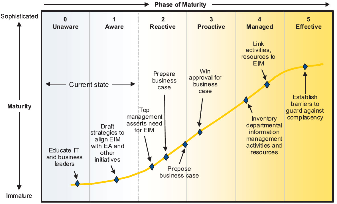 Gartner data governance maturity model