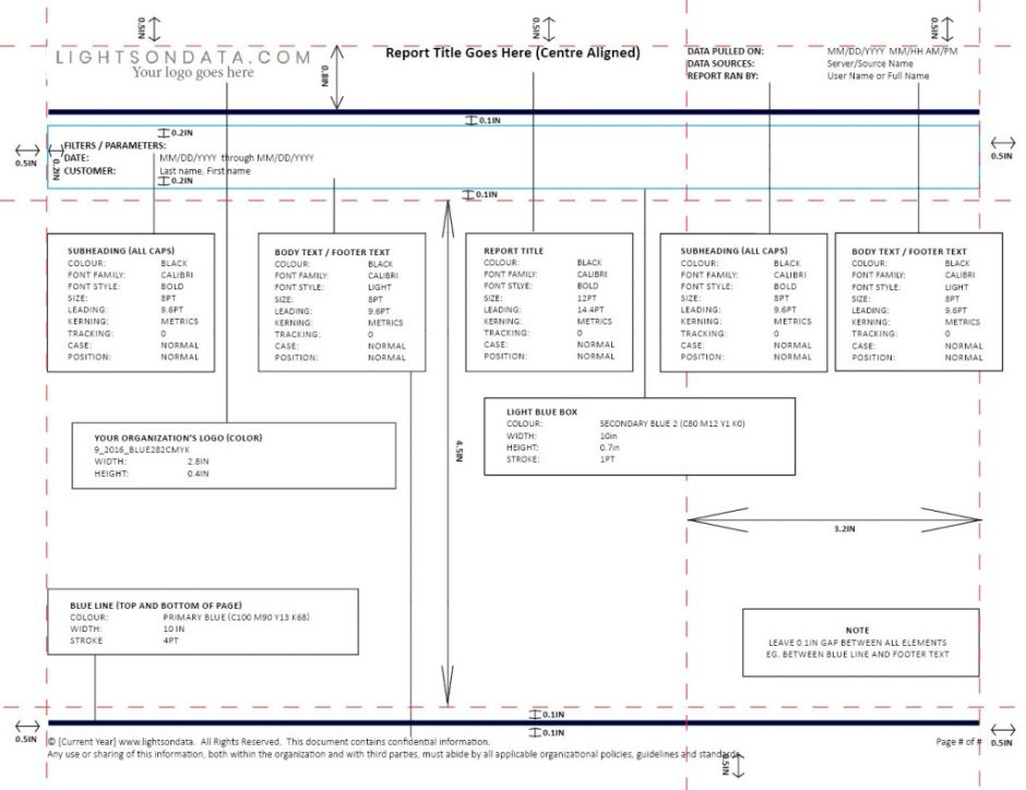 report design template