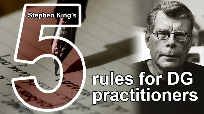Stephen King's 5 rules for data governance practitioners