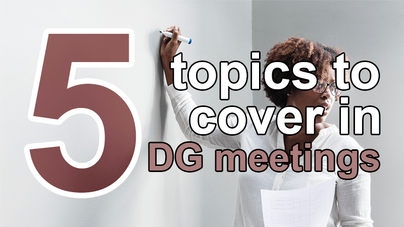 5 topics to cover in data governance meetings