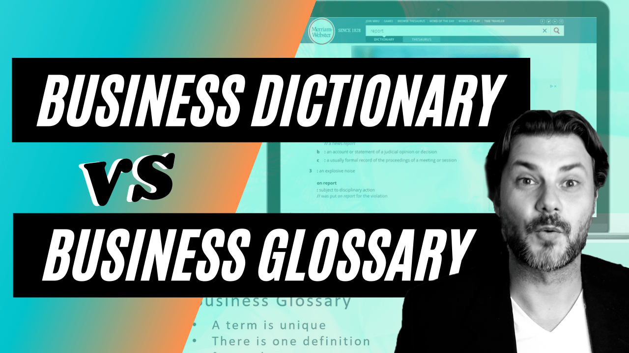 business glossary vs business dictionary
