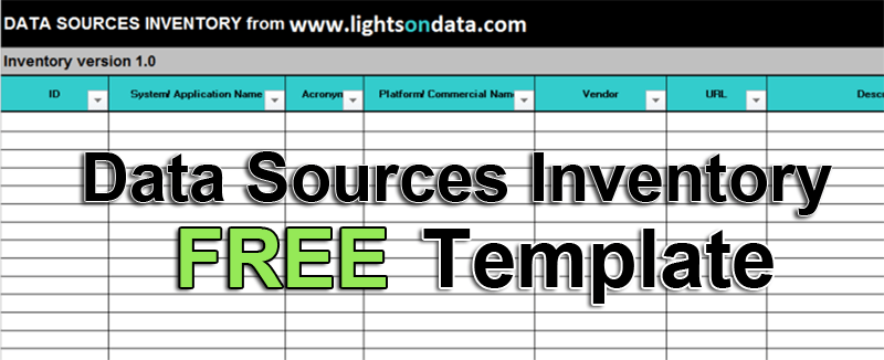data sources inventory template